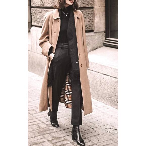 Burberry Beige Classic Trench Coat Vintage Jacket Full Novacheck Lining Cotton - Picture 11 of 12